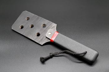 OUCH JR Black Leather Strap with Holes 13" x 3 1/2" - $36.99